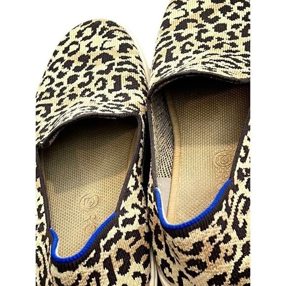 9.5 Rothy's Leapord Print Slip On Sneakers Great Condition! - Picture 10 of 15